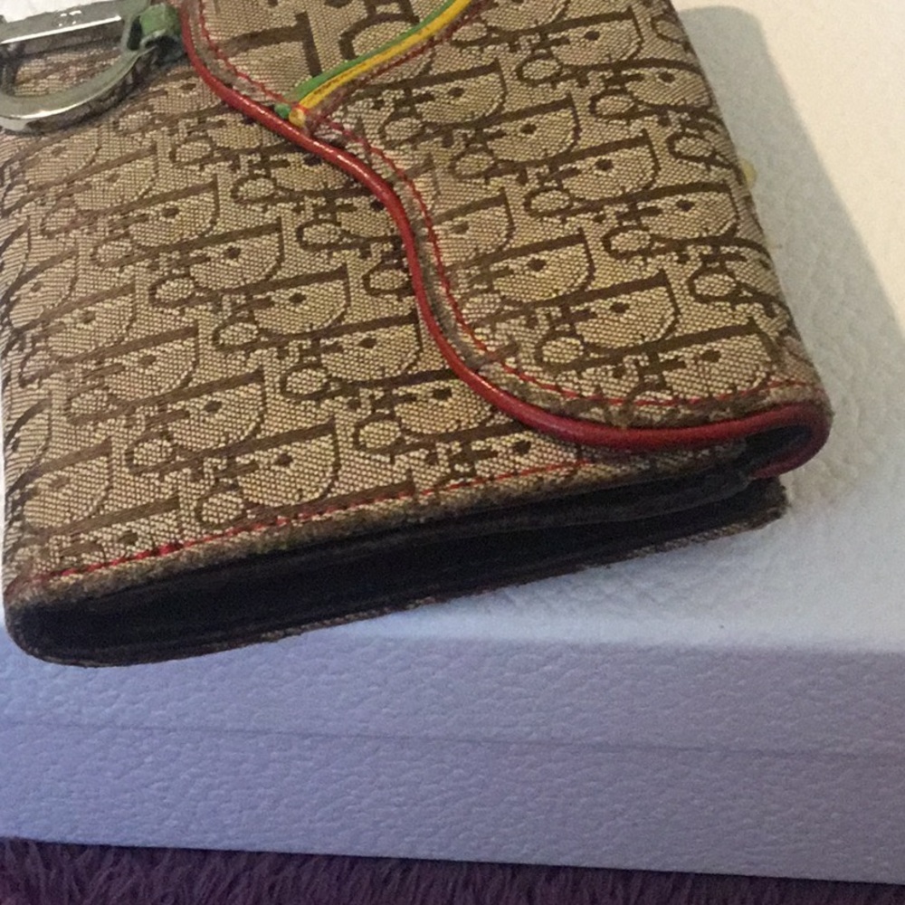 Vintage Authentic Dior Traitor Roster Saddle Flap  Jacquard Bifold Wallet - Picture 6 of 16